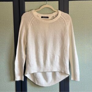 Olivaceous Ecru Fluff Crew Neck Sweater, Size M